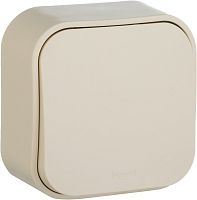 Выключатель накладной Legrand Quteo 1-кл. слоновая кость картинка